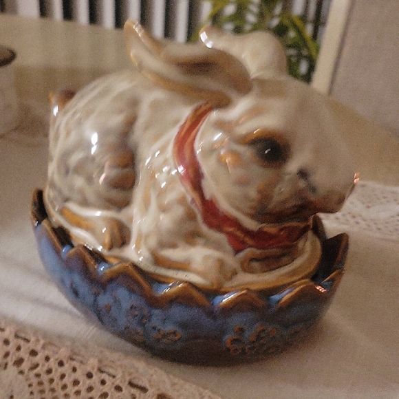 Ceramic Rabbit Dish - Picture 4 of 5